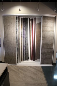 display of carpet and luxury vinyl tile in Green Bay Showroom, H.J. Martin and Son
