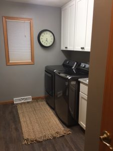 laundry room after home remodel
