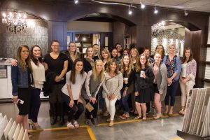 showroom tour, interior designers, students, H.J. Martin and Son