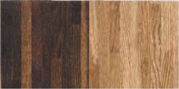 Dark an light engineered hardwood