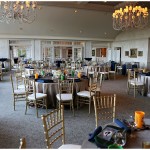 The main dining room at Oneida ready for guests