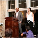 John and LIndsey Kuhn address event attendees