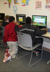 Before shot of children utilizing Education room