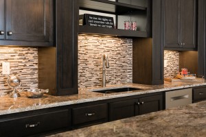 new stone tile kitchen backsplash, H.J. Martin and Son