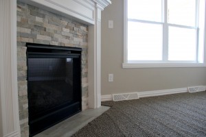 new carpet and stone fireplace, H.J. Martin and Son