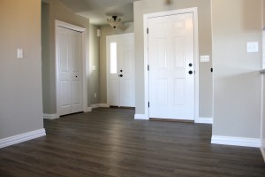 Hardwood floor entry way