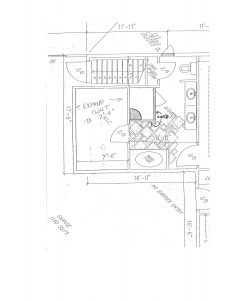 shower drawing, H.J. Martin and Son