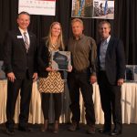 Interior award (L-R) Bob Barker of AGC-WI, joined by Rachel Weber, Grant Gregare and David Martin of H.J. Martin