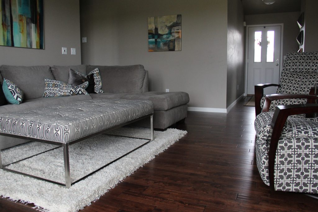 Hardwood living room floor, H.J. Martin and Son