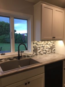 tile kitchen backsplash after home remodel