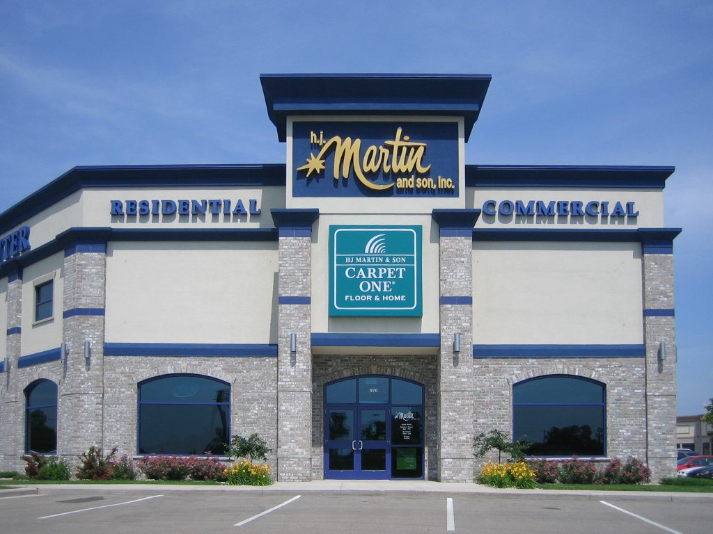 H.J. Martin and Neenah showroom exterior